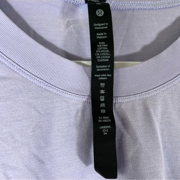 Lululemon Purple Oversized Pocket T Shirt Lightweight Size Medium Short Sleeve - Picture 5 of 9